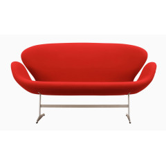 橘红色布艺沙发