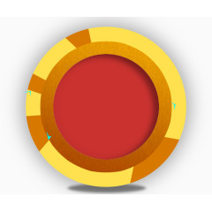 几何扁平圆环立体