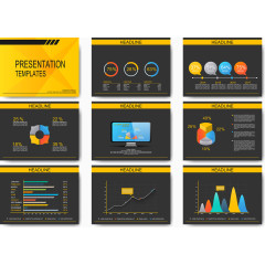 商务PPT主题矢量素材