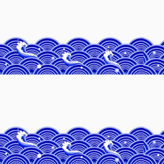 蓝色祥云纹路图案