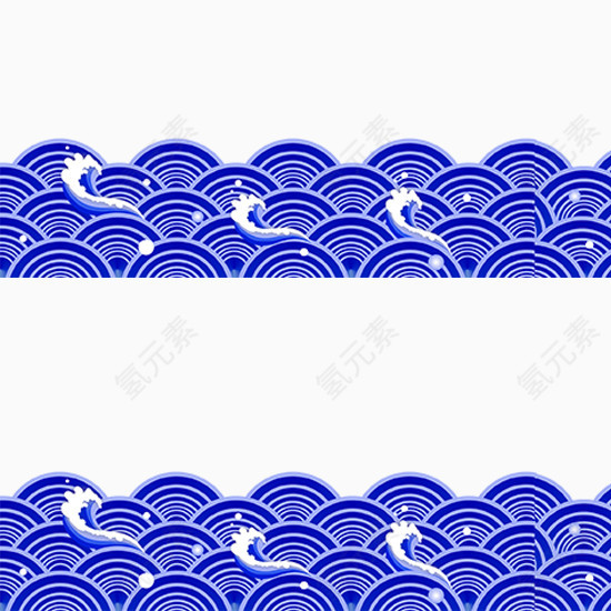 蓝色祥云纹路图案