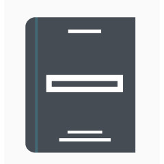 矢量暗色立体一本书籍