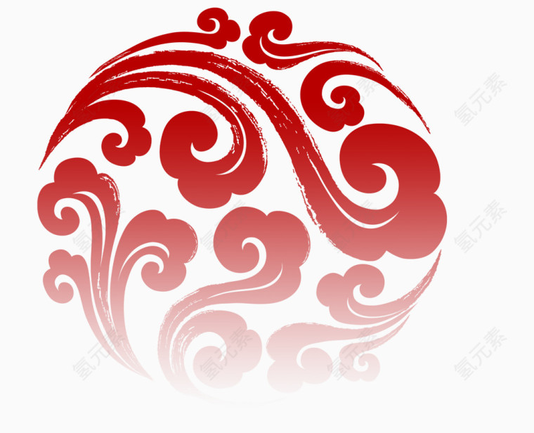 简约红色中国风底纹