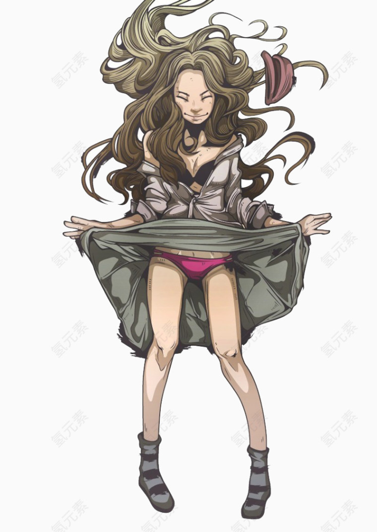 插画动漫少女角色