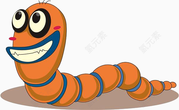 卡通毛毛虫素材