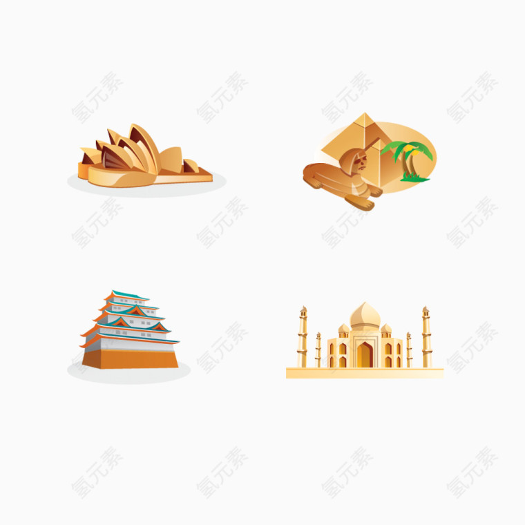 卡通 城市 建筑1