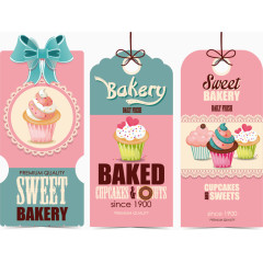 蛋糕卡片矢量图