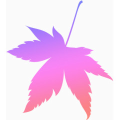 淡紫色的秋天树叶素材