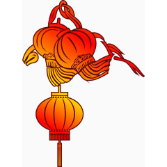 喜庆灯笼高高挂儿童春节晚会