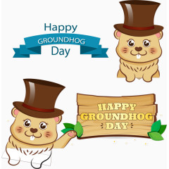 大眼睛可爱土拨鼠