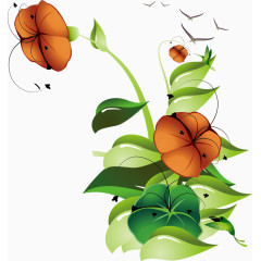 手绘鲜花矢量图