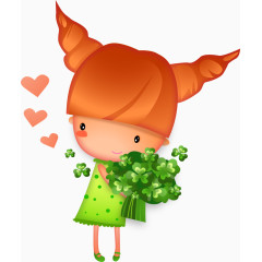 梳着羊角辫的女孩