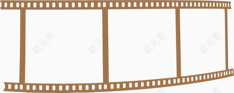 棕色创意电影胶卷
