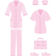 粉色护士衣服一整套
