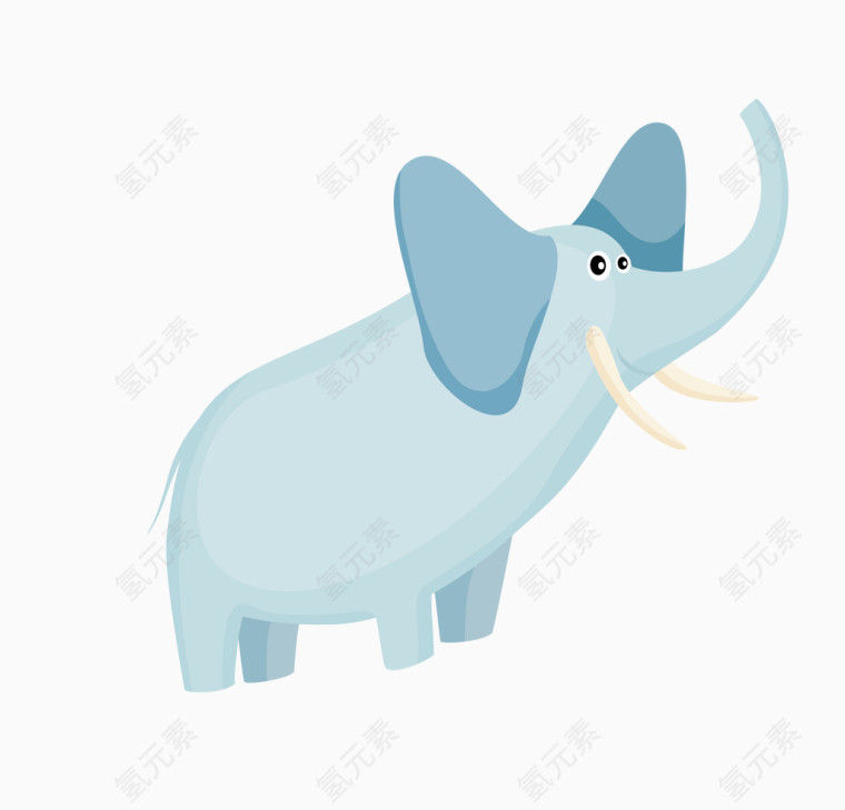 可爱卡通动物矢量