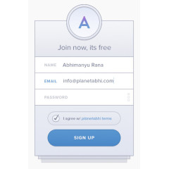 简约注册登录窗口UI