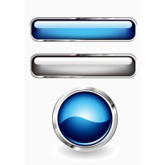 科技蓝色玻璃质感