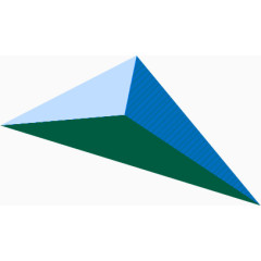 蓝色棱形装饰物