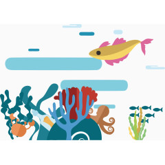 矢量图海底世界