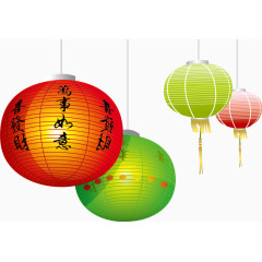 矢量图吉祥灯笼