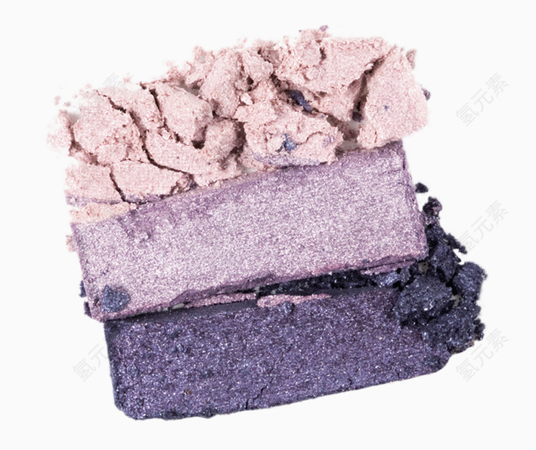 三色紫色眼影粉状