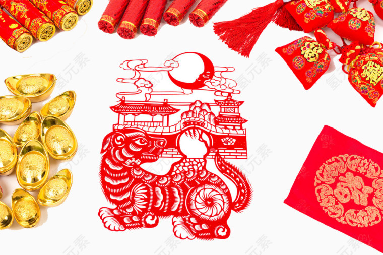 金元宝红包中国结