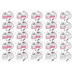 香水矢量粉色背景