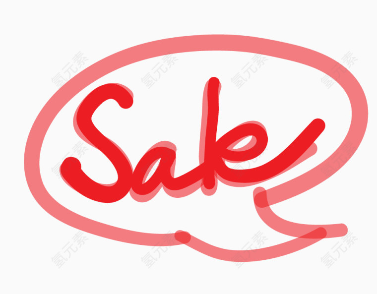 SALE手绘涂鸦矢量素材