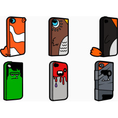 矢量图趣味手机壳