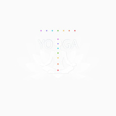 瑜伽培训人物宣传矢量素材