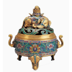 金色大象香炉