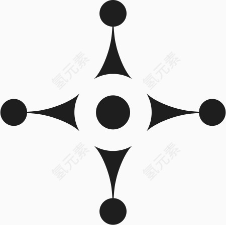 角花底纹花型对称平面图形