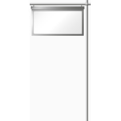 矢量手绘路边广告牌