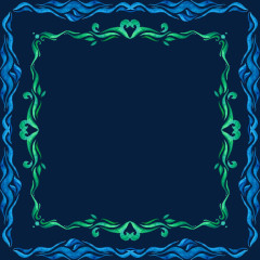 矢量小清新水波纹图案