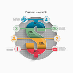 矢量理财ppt素材