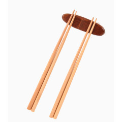 筷子和木头筷子架