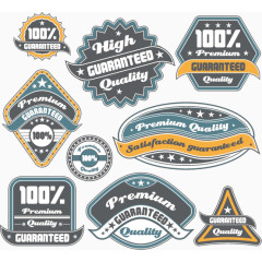 高质量标签设计矢量素材