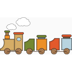 卡通儿童玩具火车