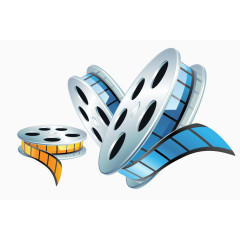 矢量电影放映带素材