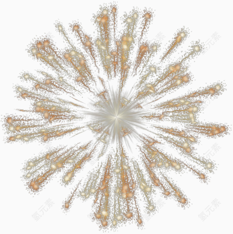 节日红色烟花