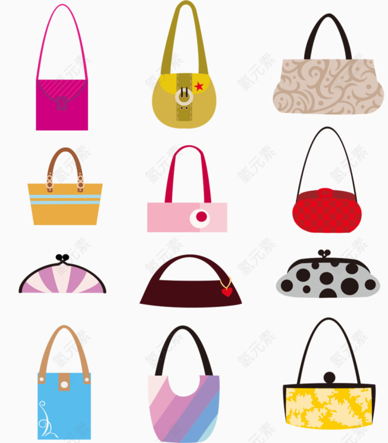 个性女士包装饰元素