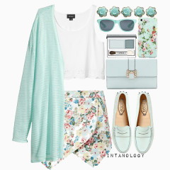 甜美淑女服饰清新搭