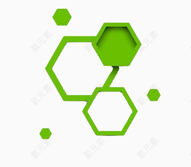 创意六边形装饰图片素材