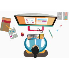 矢量手绘商务元素