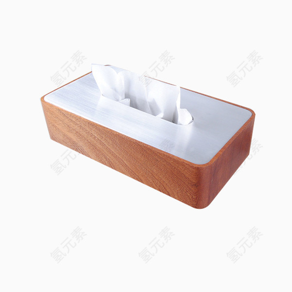 几何木头材质抽纸盒
