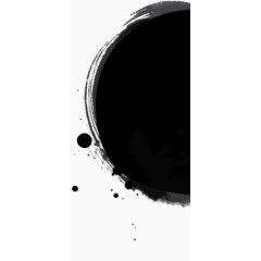 中国风水墨画笔刷效果