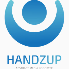 蓝色个性企业logo矢量图
