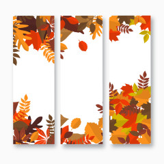 矢量秋天横幅