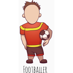 足球运动员矢量图