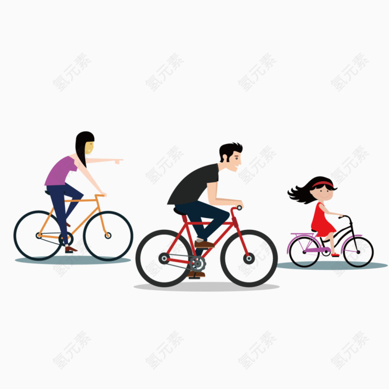 家庭幸福的矢量插图
